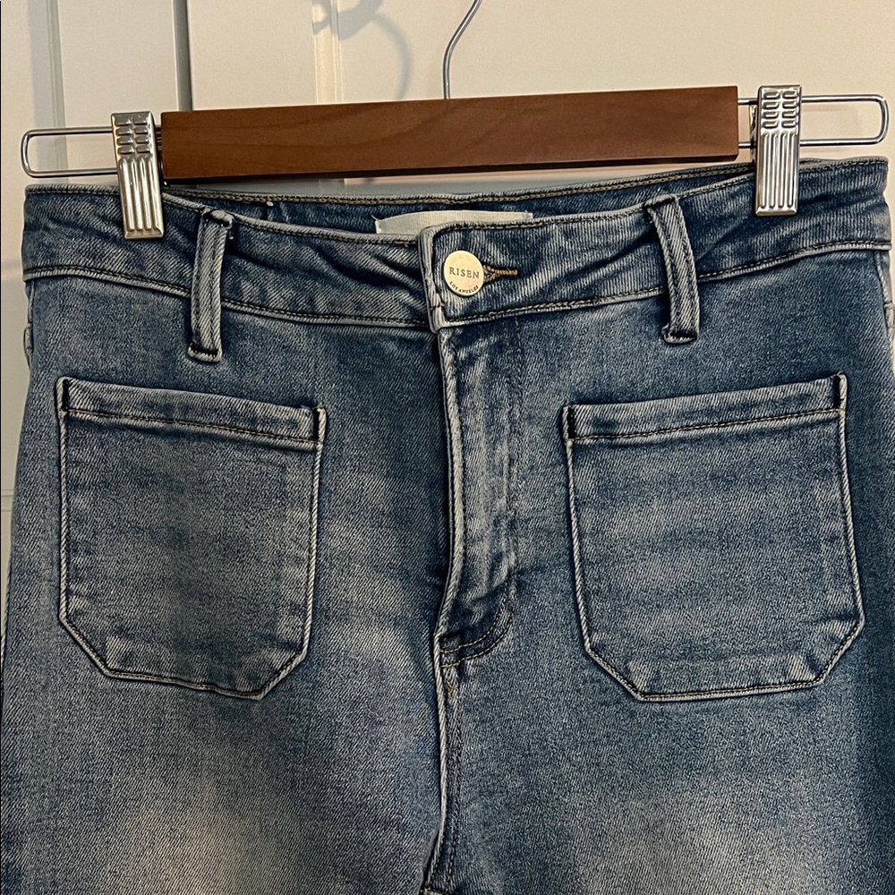Risen Women's High-Waist Light Blue Denim Jeans